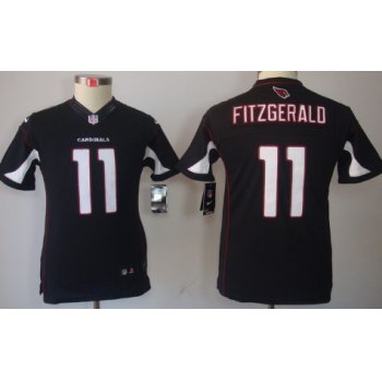 Nike Arizona Cardinals #11 Larry Fitzgerald Black Limited Kids Jersey