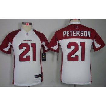 Nike Arizona Cardinals #21 Patrick Peterson White Limited Kids Jersey