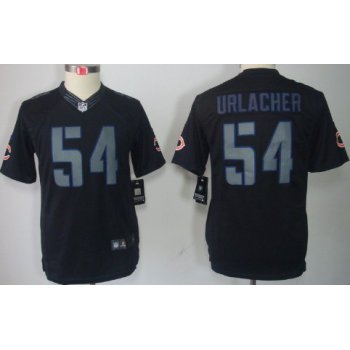 Nike Chicago Bears #54 Brian Urlacher Black Impact Limited Kids Jersey