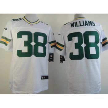 Nike Green Bay Packers #38 Tramon Williams White Game Kids Jersey