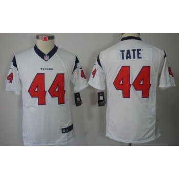 Nike Houston Texans #44 Ben Tate White Limited Kids Jersey