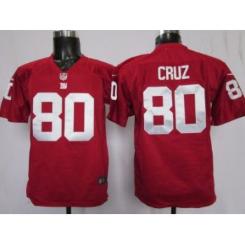 Nike New York Giants #80 Victor Cruz Red Game Kids Jersey