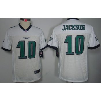 Nike Philadelphia Eagles #10 DeSean Jackson White Limited Kids Jersey