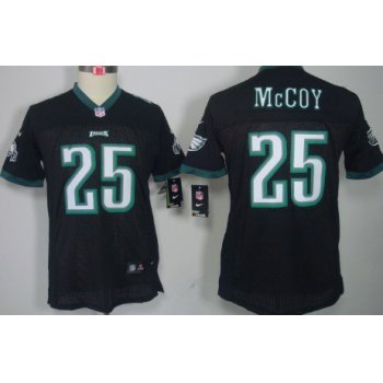 Nike Philadelphia Eagles #25 LeSean McCoy Black Limited Kids Jersey