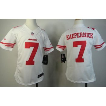 Nike San Francisco 49ers #7 Colin Kaepernick White Limited Kids Jersey