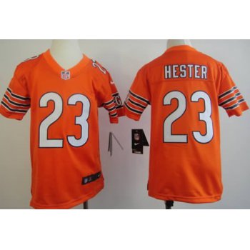 Nike Chicago Bears #23 Devin Hester Orange Game Kids Jersey