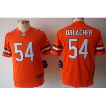 Nike Chicago Bears #54 Brian Urlacher Orange Limited Kids Jersey