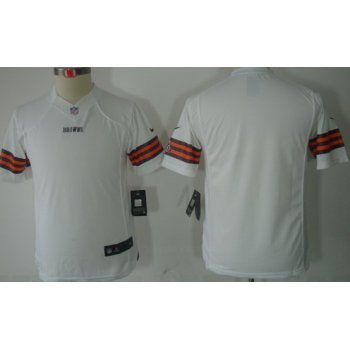 Nike Cleveland Browns Blank White Limited Kids Jersey