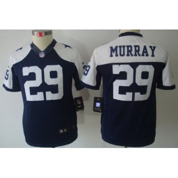Nike Dallas Cowboys #29 DeMarco Murray Blue Thanksgiving Limited Kids Jersey