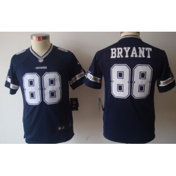 Nike Dallas Cowboys #88 Dez Bryant Blue Limited Kids Jersey