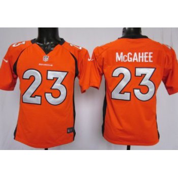 Nike Denver Broncos #23 Willis McGahee Orange Game Kids Jersey