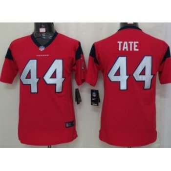 Nike Houston Texans #44 Ben Tate Red Game Kids Jersey