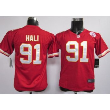 Nike Kansas City Chiefs #91 Tamba Hali Red Game Kids Jersey