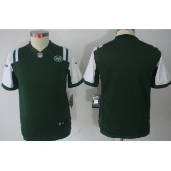 Nike New York Jets Blank Green Limited Kids Jersey