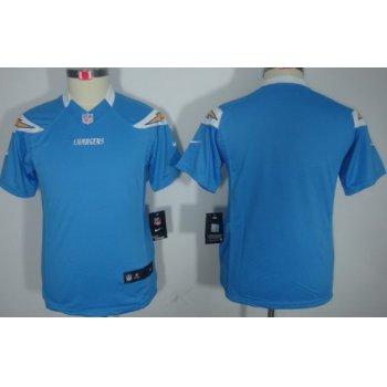 Nike San Diego Chargers Blank Light Blue Limited Kids Jersey