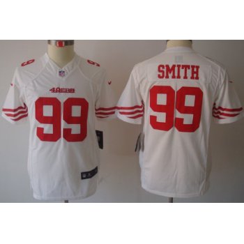 Nike San Francisco 49ers #99 Aldon Smith White Limited Kids Jersey