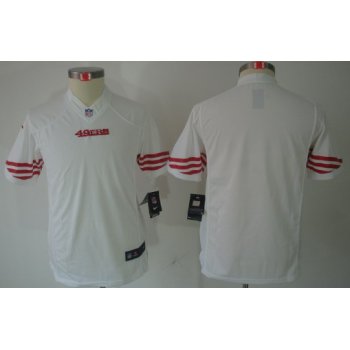 Nike San Francisco 49ers Blank White Limited Kids Jersey