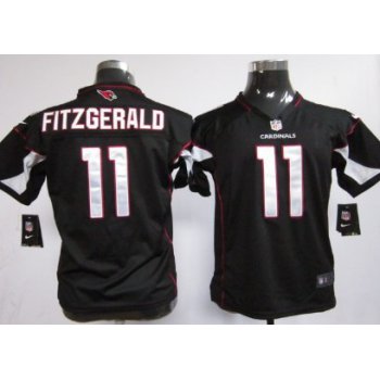 Nike Arizona Cardinals #11 Larry Fitzgerald Black Game Kids Jersey