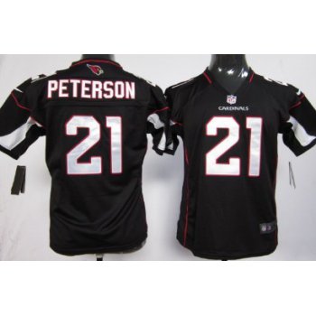 Nike Arizona Cardinals #21 Patrick Peterson Black Game Kids Jersey