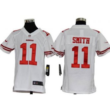Nike San Francisco 49ers #11 Alex Smith White Game Kids Jersey