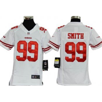 Nike San Francisco 49ers #99 Aldon Smith White Game Kids Jersey