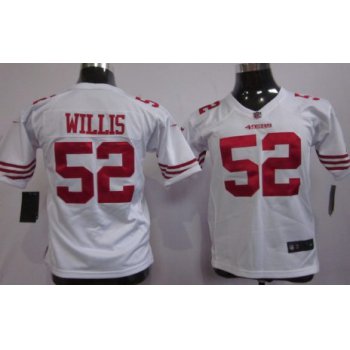 Nike San Francisco 49ers #52 Patrick Willis White Game Kids Jersey