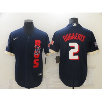 Men Boston Red Sox 2 Bogaerts Blue 2021 All Star Game Nike MLB Jersey