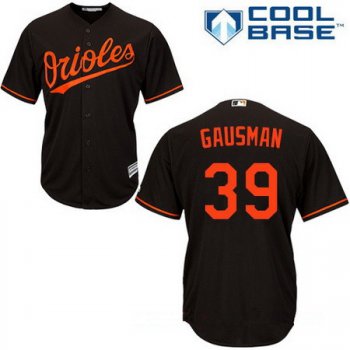 Men's Baltimore Orioles #39 Kevin Gausman Black Alternate Stitched MLB Majestic Cool Base Jersey