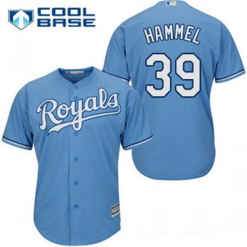 Men's Kansas City Royals #39 Jason Hammel Light Blue Alternate Stitched MLB Majestic Cool Base Jersey