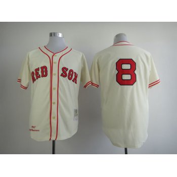 Boston Red Sox #8 Carl Yastrzemski 1967 Cream Throwback Jersey
