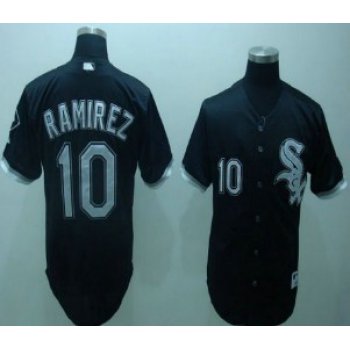 Chicago White Sox #10 Alexei Ramirez Black Jersey