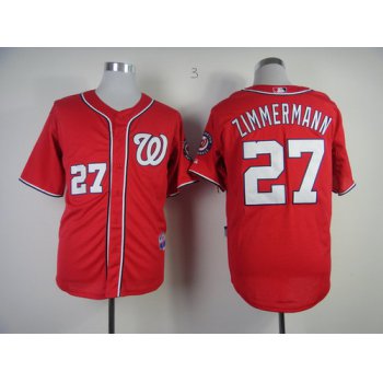 Washington Nationals #27 Jordan Zimmermann Red Jersey