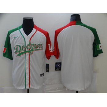 Men's Los Angeles Dodgers Blank White Mexican Heritage Culture Night Nike Jersey