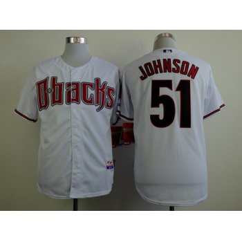 Arizona Diamondbacks #51 Randy Johnson White Cool Base Jersey