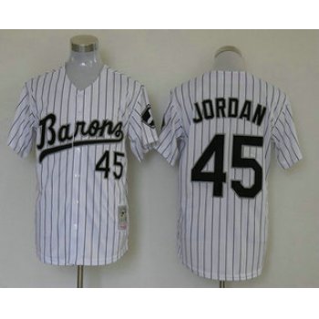 Men's Chicago White Sox #45 Michael Jordan White Stitched MLB Mitchell & Ness Jersey