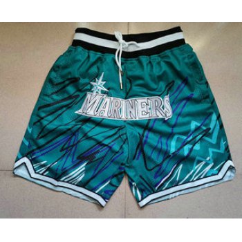 Men's Seattle Mariners Green Just Don Shorts Swingman Shorts