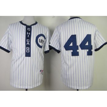 Chicago Cubs #44 Anthony Rizzo 1909 White Pullover Jersey