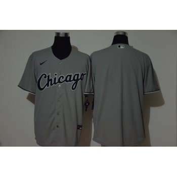 Men's Chicago White Sox Blank Grey Stitched MLB Cool Base Nike Jersey