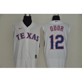 Men's Texas Rangers #12 Rougned Odor White 2020 Cool and Refreshing Sleeveless Fan Stitched MLB Nike Jersey