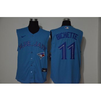 Men's Toronto Blue Jays #11 Bo Bichette Blue 2020 Cool and Refreshing Sleeveless Fan Stitched MLB Nike Jersey