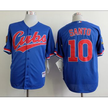 Chicago Cubs #10 Ron Santo 1994 Blue Jersey