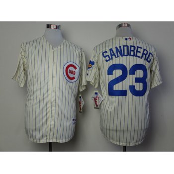 Chicago Cubs #23 Ryne Sandberg 1969 Cream Jersey