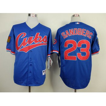 Chicago Cubs #23 Ryne Sandberg 1994 Blue Jersey