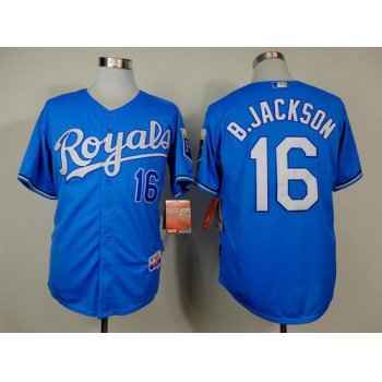 Kansas City Royals #16 Bo Jackson Light Blue Jersey