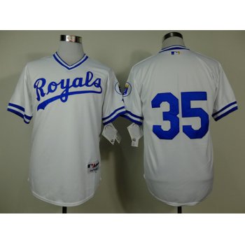 Kansas City Royals #35 Eric Hosmer 1974 White Jersey