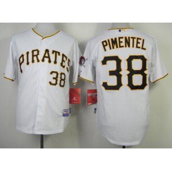 Pittsburgh Pirates #38 Stolmy Pimentel White Jersey