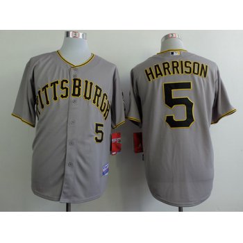 Pittsburgh Pirates #5 Josh Harrison Gray Jersey