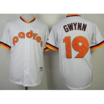 San Diego Padres #19 Tony Gwynn 1984 White Jersey