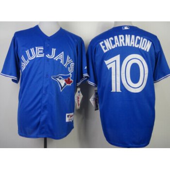 Toronto Blue Jays #10 Edwin Encarnacion Blue Jersey