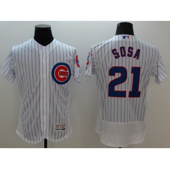 Men's Chicago Cubs #21 Sammy Sosa White Flexbase 2016 MLB Player Jersey